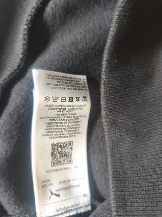 Sudadera Puma Negra con Capucha