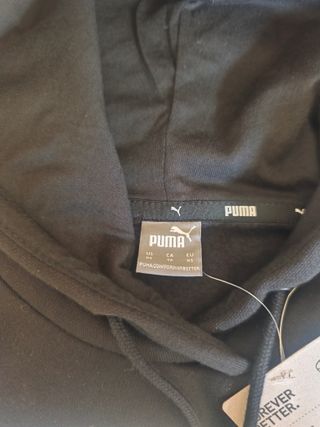 Sudadera Puma Negra con Capucha