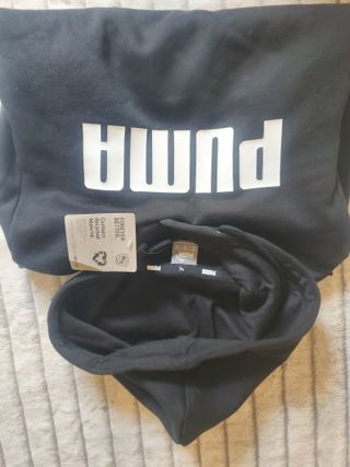 Sudadera Puma Negra con Capucha