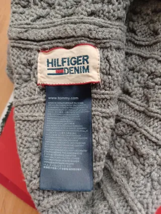 Gorro Tommy Hilfiger Gris Trenzado