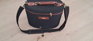 Maletín de mano Samsonite negro y marrón