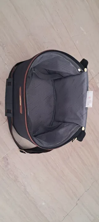 Maletín de mano Samsonite negro y marrón