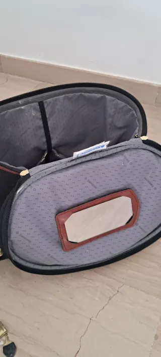 Maletín de mano Samsonite negro y marrón