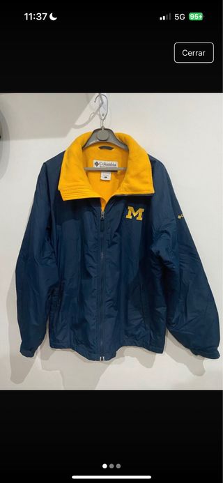 Chaqueta Columbia Azul y Amarilla