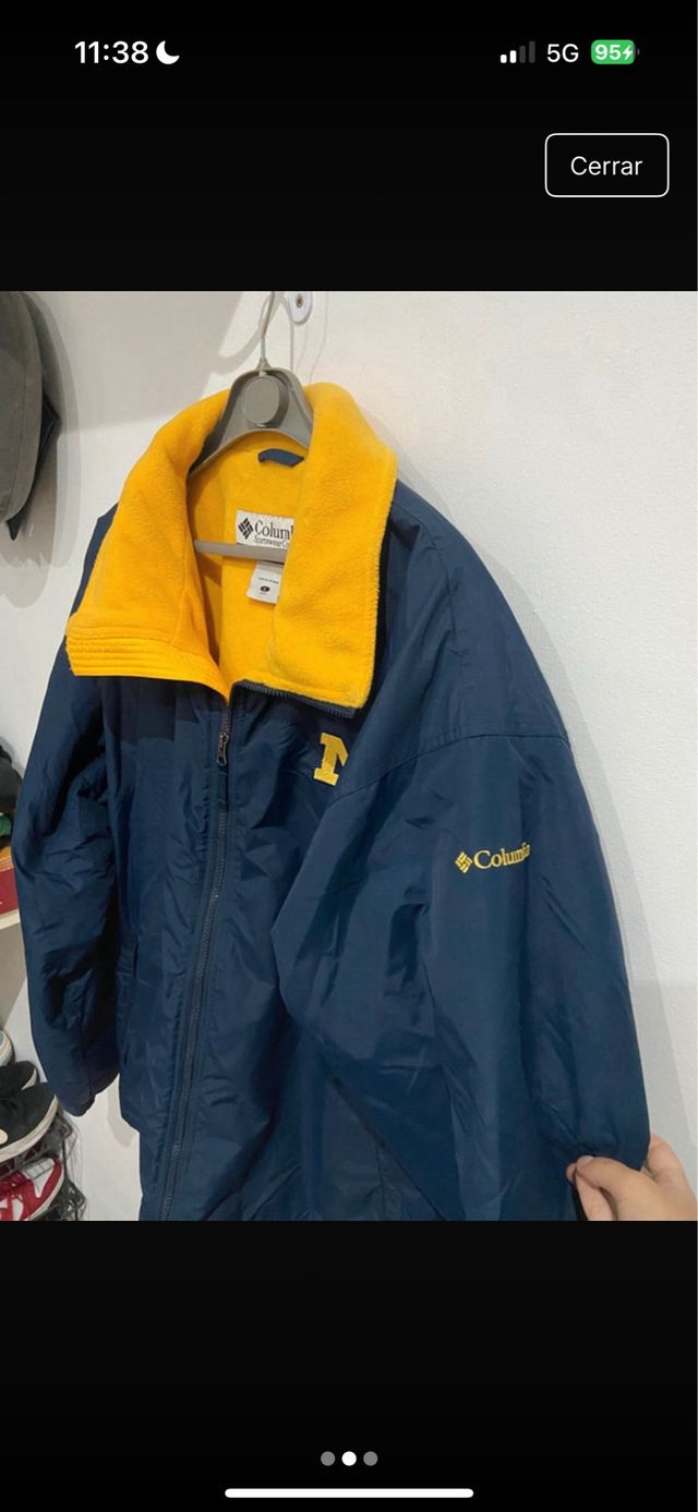 Chaqueta Columbia Azul y Amarilla