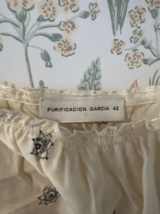 Vestido Purificación García T42 Beige/Negro