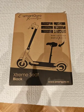 SmartGyro Xtreme Seat Silla Patinete Negro