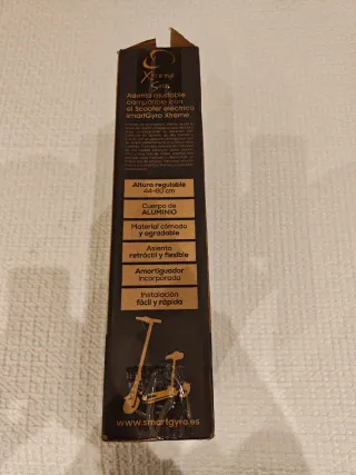 SmartGyro Xtreme Seat Silla Patinete Negro