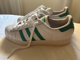 Zapatillas Adidas Superstar Blancas y Verdes