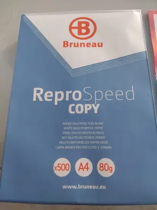 Paquetes 500 folios A4 80gr Bruneau