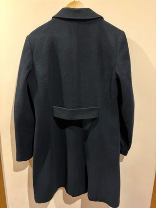 Abrigo de paño Zara negro