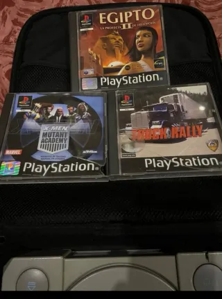 Consola PlayStation 1 + maletín 3 juegos