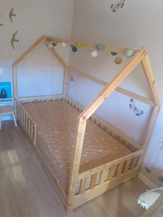 Cama Montessori Infantil Madera
