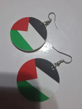 Pendientes  Diseño Palestina