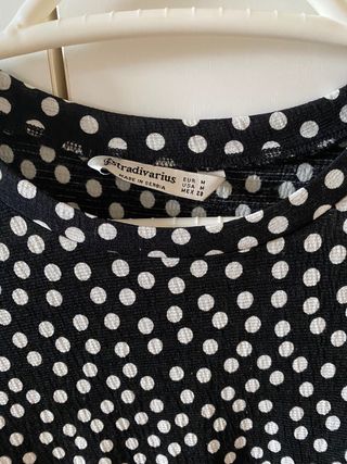 Vestido lunares manga media