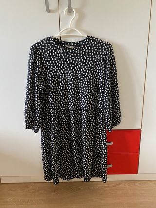 Vestido lunares manga media