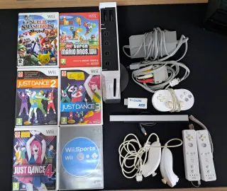 Nintendo Wii con juegos y accesorios