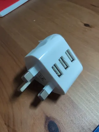 Adaptador Enchufe USB UK 5V 3.1A