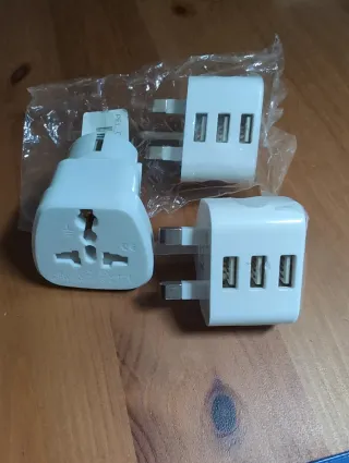 Adaptador Enchufe USB UK 5V 3.1A