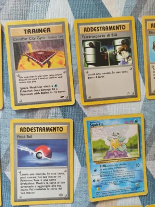 15 Carte Pokémon Vintage Set Misti
