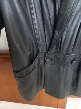 Giaccone vintage donna Mabrun vera pelle TG S