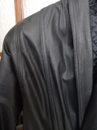 Giaccone vintage donna Mabrun vera pelle TG S