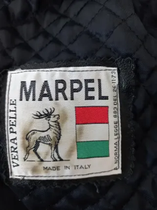 Giaccone vintage donna Mabrun vera pelle TG S