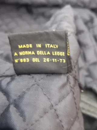 Giaccone vintage donna Mabrun vera pelle TG S