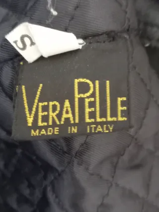 Giaccone vintage donna Mabrun vera pelle TG S