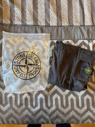 Pantalones Cargo Stone Island Grises