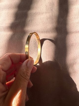 Pulsera Cartier Oro con Diamantes imitacion