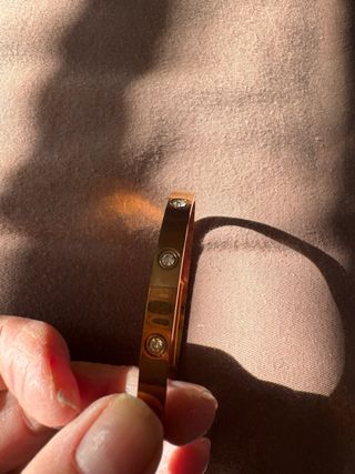 Pulsera Cartier Oro con Diamantes imitacion