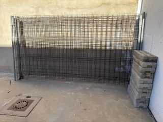 8 Vallas Galvanizadas Obra con Bases