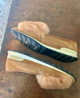 Scarpe scamosciate Intrend con pelliccia