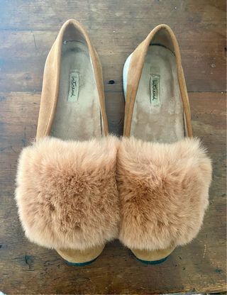 Scarpe scamosciate Intrend con pelliccia