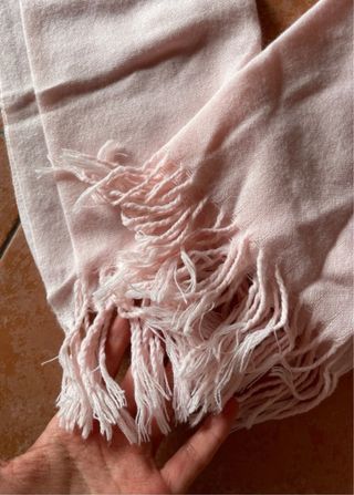 Foulard rosa in cotone