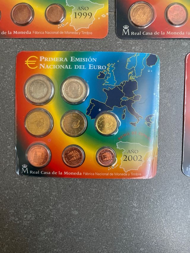Lote 5 euro set España año 99-00-01-02-03