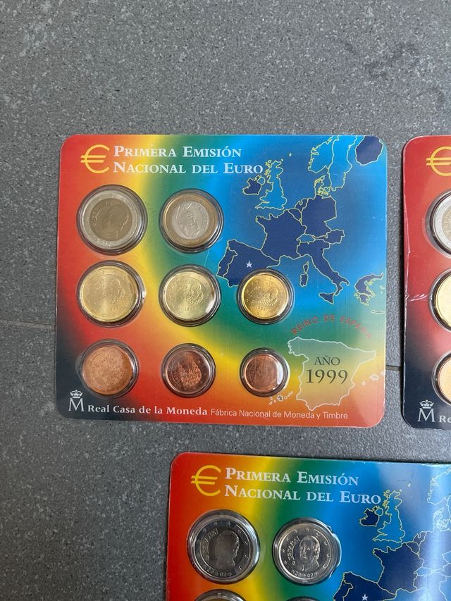 Lote 5 euro set España año 99-00-01-02-03