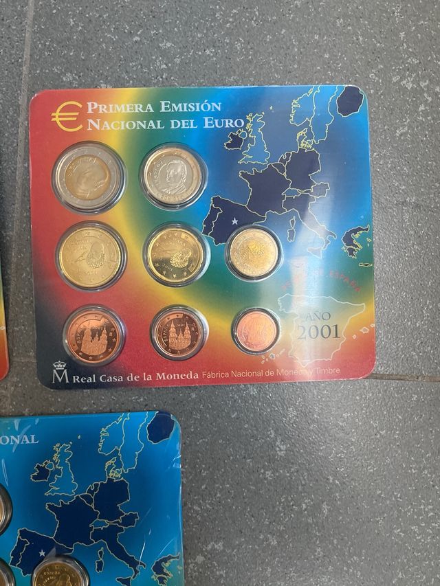 Lote 5 euro set España año 99-00-01-02-03