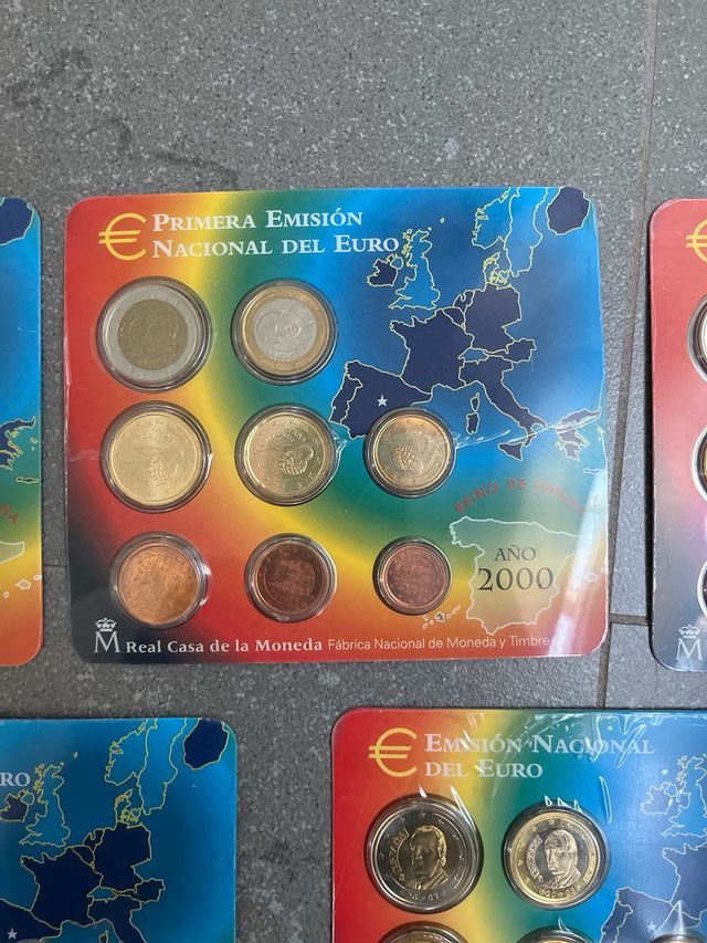 Lote 5 euro set España año 99-00-01-02-03