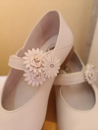Zapatos comunión niña flores