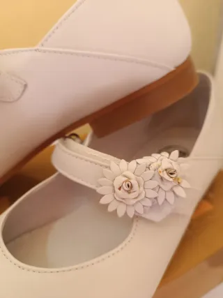 Zapatos comunión niña flores