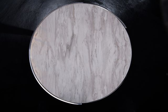 Mesa auxiliar redonda mármol