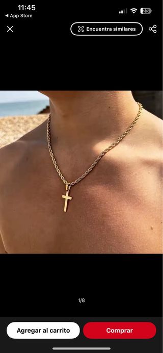 Collar con iniciales chapadas en oro