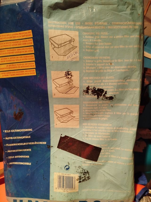 Filtros de carbón para campana extractora Wpro