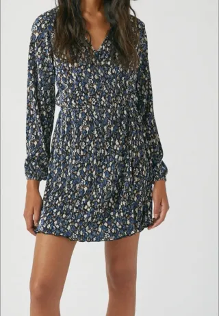 Vestido corto estampado floral Pull&Bear