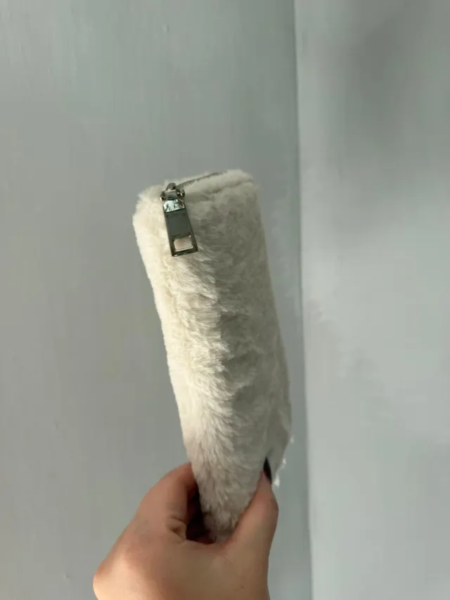 PORTAFOGLIO ECOPELLICCIA BIANCO IDEA REGALO