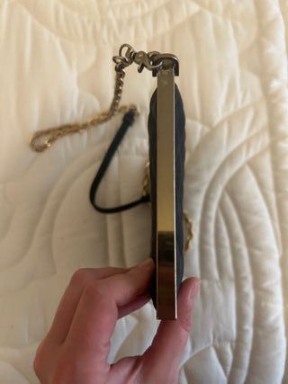 Borsa Moschino Nera Trapuntata con Catena