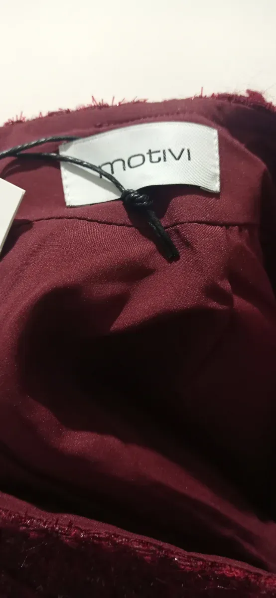 Minigonna bordeaux laminata Motivi