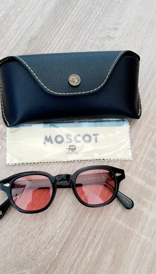 Gafas Moscot Lemtosh Negras Rosa Polarizadas 44